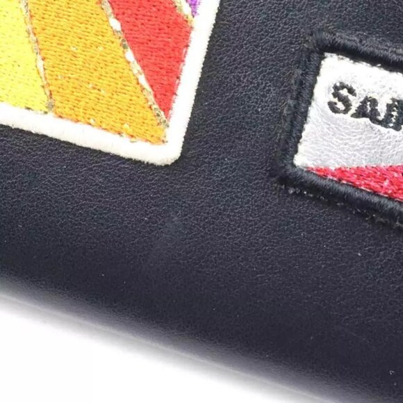 Auth SAINT LAURENT Clutch Bag Black/Multicolor Leather authentic - Picture 13 of 16